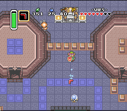 Padroneggia il suo strumento con la precisione di un orefice Soluce de Zelda 3 a Link to the Past sur Super Nes : Torre di Hera (3° pendaglio) (gba, Snes, super nintendo)