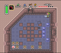 Questa volta, non c'è modo di nascondersi in una porta Soluce de Zelda 3 a Link to the Past sur Super Nes : Torre di Hera (3° pendaglio) (gba, Snes, super nintendo)